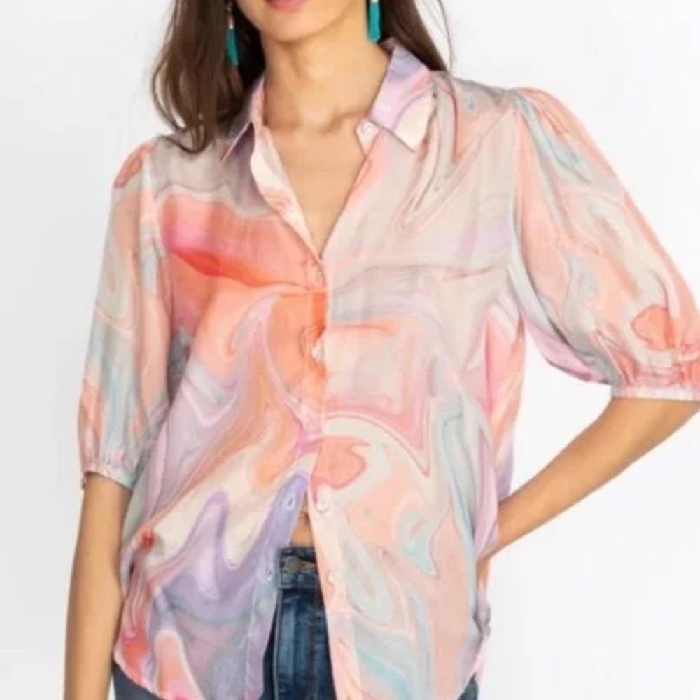 Johnny Was swirl blouse